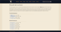 Desktop Screenshot of addons.wesnoth.org