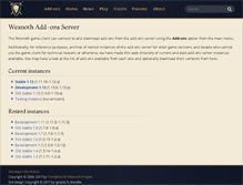 Tablet Screenshot of addons.wesnoth.org